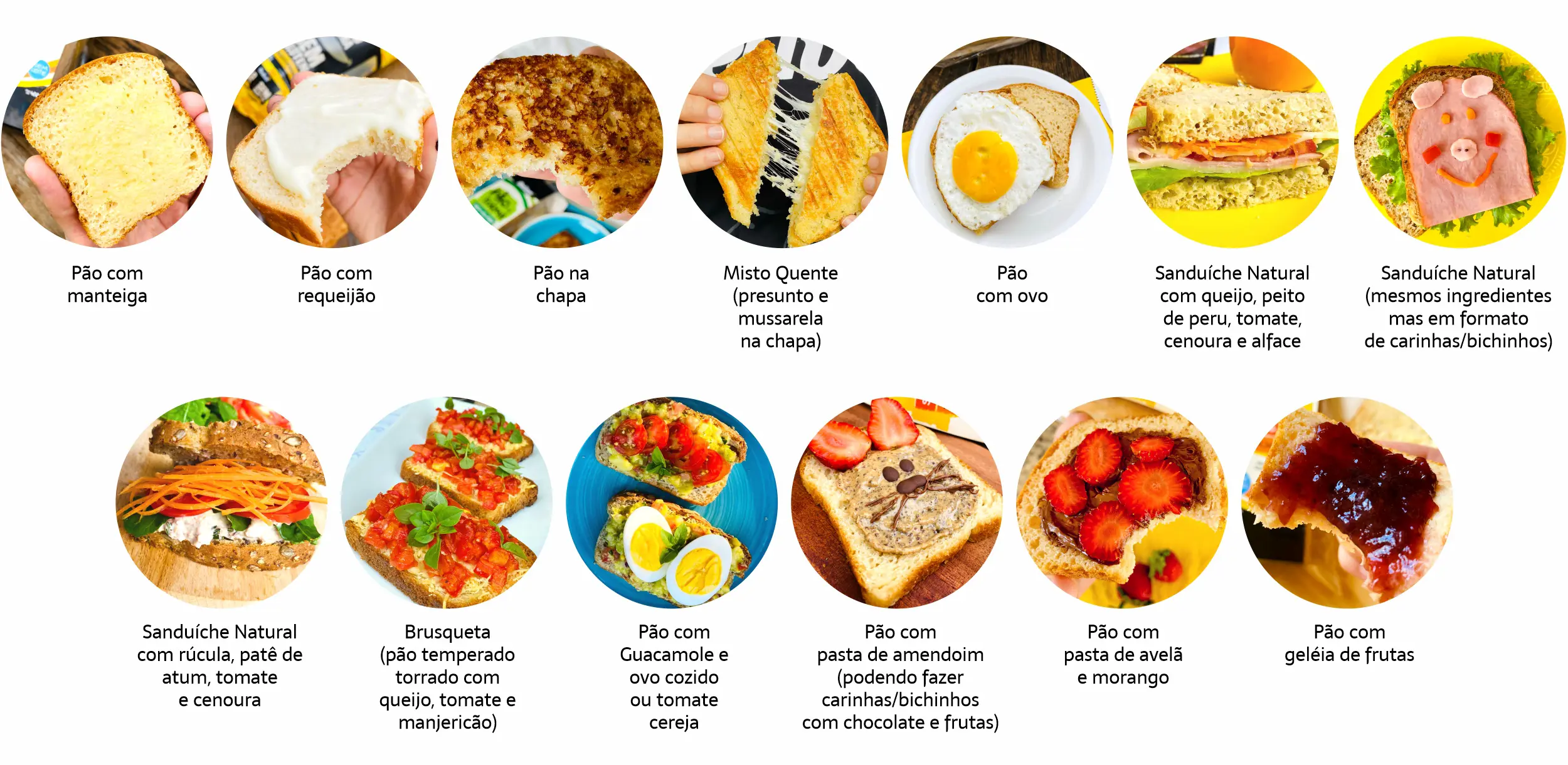 Dicas de lanche com pão sem glúten Belive