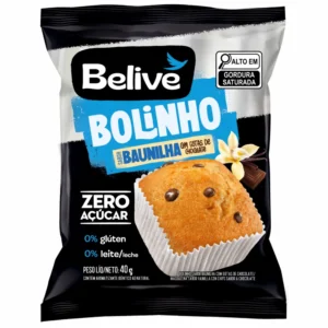 Bolinho de Baunilha Fit Sem Açúcar Sem Glúten Sem Leite Belive
