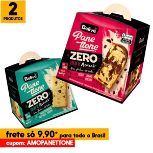 Combo panetones sem glúten frutas cristalizadas e chocolate